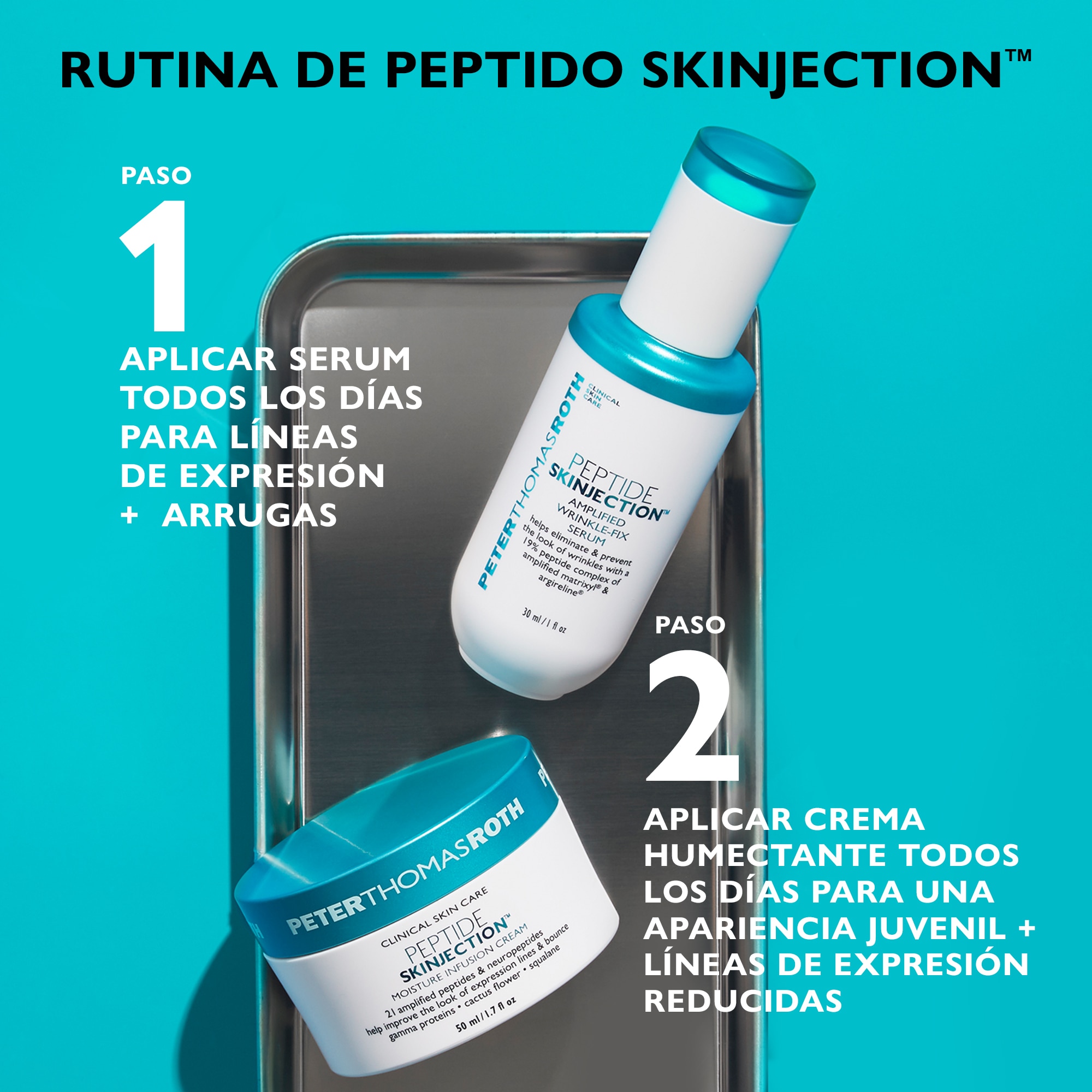 PEPTIDE SKINJECTION™ MOISTURE INFUSION REFILLABLE CREAM (CREMA HIDRATANTE)